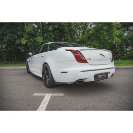 Накладки сплиттеры боковые на задний бампер на Jaguar XJ IV